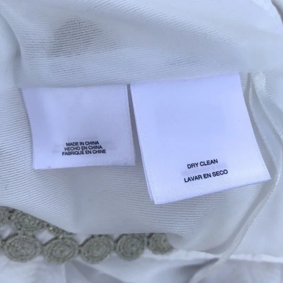 Pappagallo Natural White/Gold Textured Floral Print Sheath Dress - Picture 11 of 16